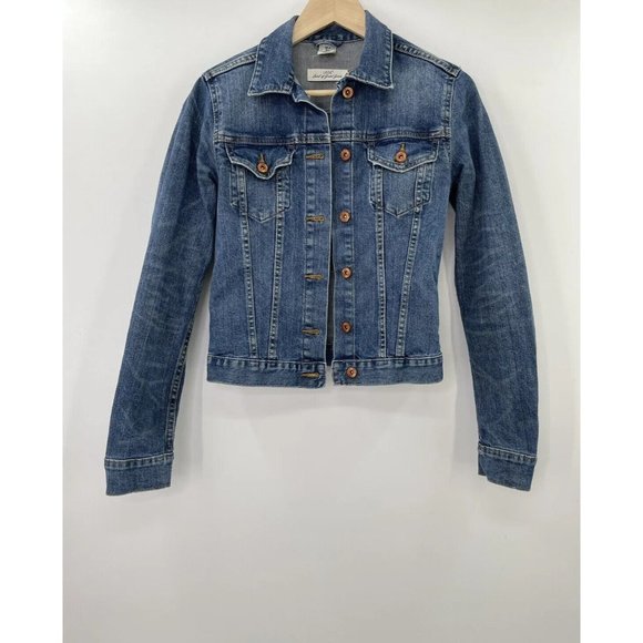 H&M Jackets & Blazers - LOGG /H&M Women’s Denim Jacket Jean Jacket Distressed Size 4